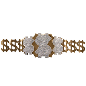 Ceinture de championnat personnalisable en diamant, design scintillant de qualité supérieure, trophée haut de gamme - Product Image 1