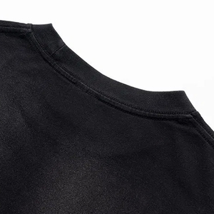 Fábrica de Ropa Urbana Personalizada, MOQ Bajo, Ropa de Moda, Camisetas de Algodón con Estampado Gráfico y Efecto Desgastado por el Sol, Camisetas Extra Grandes - Product Image 6