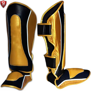 Boxing Shin Guard Combat Training Shin Instep <b>Ankle</b> Protector MMA Muay Thai Leg <b>Warmers</b> Light Kicking Shin Pads PU - Product Image 1