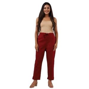 Latest Design Fashion Temperament Casual <b>Harem</b> <b>Pants</b> <b>Women</b> Summer Breathable Quick Dry Anti-Wrinkle Elastic Waist Rayon <b>for</b> - Product Image 1