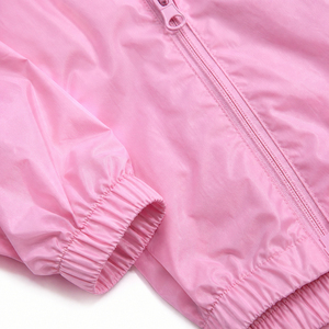 Ensemble de survêtement unisexe rose 2026, couleur unie, décontracté, col montant, fermeture éclair, respirant, en polyester, pour le printemps - Product Image 6