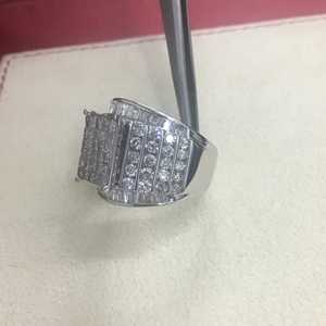 Anillos de Diamantes Reales de 3.13 Ct, Corte Redondo y Princesa, Anillo de Compromiso y Boda de Diamantes Blancos Naturales para Mujer, Plata de Ley 925 - Product Image 3