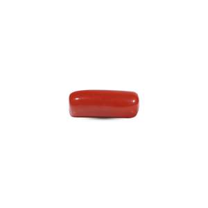Natural Red Coral Oval Cabochon 6.55 Carat Loose Gemstone for Fine Jewelry - Product Image 3