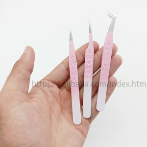 Kit de herramientas de extensión de pestañas de diseño personalizado, 4 Uds., pinzas de extensión de pestañas, instrumentos de belleza, herramienta de pestañas - Product Image 5