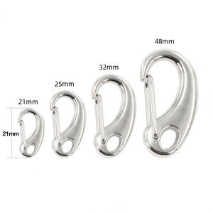 Gancho de Seguridad en Forma de Huevo de Acero Inoxidable con Resorte de Liberación Rápida, 50 mm, Acabado Liso, para Uso Industrial, Modelo OEM - Product Image 5