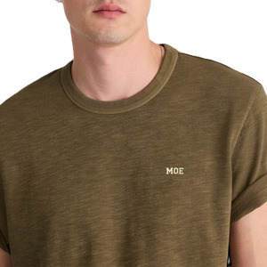 Camisetas de Hombre al por Mayor, Algodón Slub, Manga Corta, Corte Regular, Logotipo Bordado, Ropa Casual para Hombre - Product Image 2