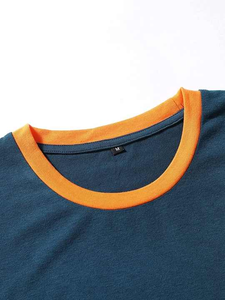 Men <b>Patchwork</b> Pocket T <b>Shirt</b> Oversized Color Block Tee Men Casual Cotton Pocket <b>Shirt</b> Men Streetwear Contrast Sleeve Tee Custom - Product Image 4