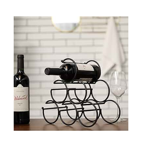 ชั้นวางขวดไวน์โลหะแบบกำหนดเอง ที่วางขวดไวน์สำหรับบาร์ จัดแสดงงานปาร์ตี้ ชั้นวางขวดไวน์แบบแช่เย็น - Product Image 1