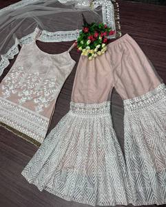 Women’s Premium Organza Embroidery 3-Piece Kurta Pant <b>Dupatta</b> Set – Party Wear - Product Image 3