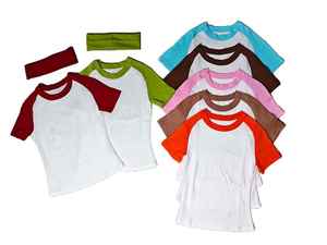 Ensemble 3 pièces pour femmes : T-shirt à manches courtes raglan contrastant, pantalon évasé à pattes d'éléphant et bandeau assorti – Survêtement décontracté - Product Image 4
