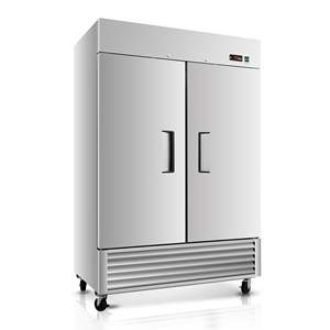 Refrigerador Comercial de Acero Inoxidable de 54 Pulgadas, Capacidad de Almacenamiento de 49 Pies Cúbicos, 2 Puertas Sólidas, Refrigerador Vertical, Equipo de Cocina - Product Image 1