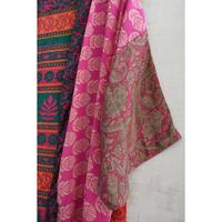 Robe kimono en soie indienne faite à la main pour femmes, courte, imprimée, pour la plage, le spa, la détente et la nuit