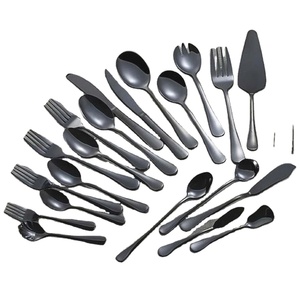 ชุดเครื่องใช้บนโต๊ะอาหารสแตนเลสสีเงินดีไซน์ใหม่ชุดเครื่องใช้บนโต๊ะอาหารหรูหรารูปลักษณ์หรูหราสำหรับงานแต่งงานบ้านโรงแรม - Product Image 1