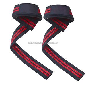 Tender Industry ofrece calidad logotipo personalizado gimnasio muñequeras algodón más grueso y silicona para levantamiento de pesas - Product Image 6