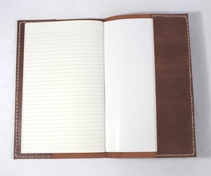 Carnet de notes en cuir de buffle marron antique, couverture rigide, cousu à la machine, rechargeable, pour journal intime ou promotion de cadeaux - Product Image 5