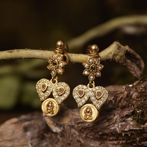 Fashion Drop Earrings-Nagas Coin Design - Product Image 3