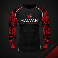Maillots de compression personnalisés pour grappling, MMA, Jiu Jitsu No-Gi, UFC, manches longues, UPF50+, respirants, antibactériens