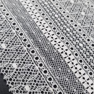 Geometric Stripe Lightweight Stretch <b>Lace</b> Fabric 147cm Nylon Spandex <b>Elastic</b> Warp Knit Customized Color Wedding Lingerie Dresses - Product Image 4
