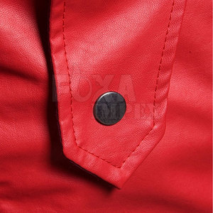 Venta al por mayor Tallas grandes Chaqueta de cuero Uso al aire libre Chaqueta de cuero de cuello alto Hombres Chaqueta de cuero - Product Image 5