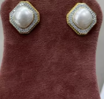 Pendientes de moda para mujeres y niñas Pendientes de racimo de perlas de moda Pendientes de lujo Fiestas de compromiso y Aniversario - Product Image 2