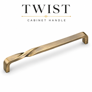 Matte Antique Twist Cabinet Handle Decorative Furniture Hardware For <b>Kitchen</b> <b>Cupboards</b> Drawers Wardrobes And Interior - Product Image 1