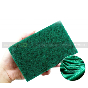 แผ่นขัดสีเขียวจำนวน10ชิ้น,แผ่นใยโพลีเอสเตอร์ Super Clean สำหรับใช้ในครัวเรือนแผ่นขัดฟองน้ำสีเขียวแผ่นกำจัดสิ่งสกปรกบนพื้นผิวจำนวนมาก - Product Image 2