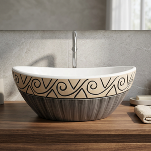 Vistaar Modern Rectangular Porcelain Ceramic Countertop Vessel Sink Eco Friendly Luxury Wash Basin for Bathroom and Hotel - Product Image 2