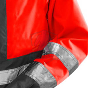 Veste de travail imperméable, veste de travail d'hiver / Vestes de travail en coton à haute visibilité pas chères avec bande réfléchissante - Product Image 5