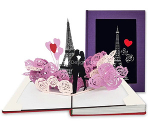 Logotipo de la tarjeta de amor Cuaderno impreso Fancy Colorful A4 A5 A6 Diario Escuela Oficina Papelería Note Book Popup - Product Image 4