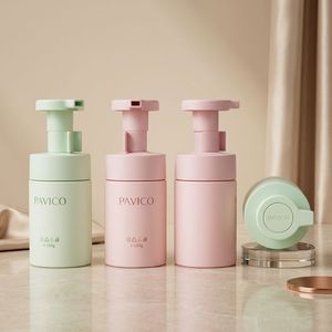 ขวดปั๊มโฟมล้างหน้าทรงกลม PET 100 มล. 150 มล. 200 มล. สีเขียว สีชมพู สำหรับโฟมล้างหน้า โรงงานเวียดนาม รับผลิตแบบ OEM ODM - Product Image 3