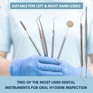 Professional Dental Tools 2 Pack Dentist <b>Pick</b> & Tartar Scraper Medical Grade Stainless Steel <b>Tooth</b> Stains and Plaque Remover - Product Image 4