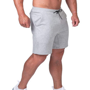 กางเกงขาสั้นผ้าฝ้ายออกแบบเองสำหรับผู้ชาย สวมใส่สบายๆ ออกกำลังกาย วิ่ง ฟิตเนส สตรีทแวร์ ลายเรียบหรู สไตล์ไฮสตรีท - Product Image 1