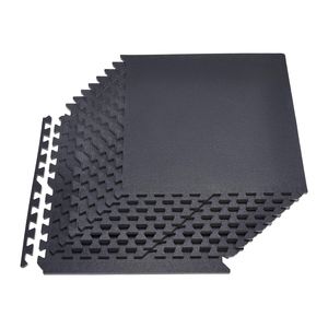 Juego de 12 Tapetes de Gimnasio de Espuma EVA de Alta Densidad, 24 x 24 x 0.56, Tapete de Ejercicio Tipo Rompecabezas, Revestimiento Protector de Goma Entrelazada para Fitness - Product Image 1