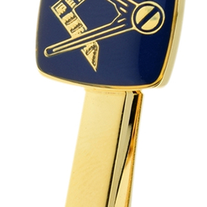 Pince à cravate maçonnique avec emblème équerre et compas, accessoire élégant pour homme, idée cadeau pour la Loge et la Fraternité, pour costume élégant - Product Image 6