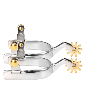 Nuevas Espuelas de Equitación Western en Oferta, Espuelas Ecuestres con Correa, Servicio OEM, Personalizadas con OEM ODM - Product Image 3
