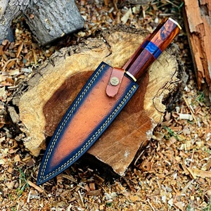 มีดครัวญี่ปุ่น VG10 ตีขึ้นรูปด้วยมือ ใบมีดเหล็กดามัสกัสทองแดงสุดหรู ด้ามไม้ ใช้งานได้ทั้งสองมือ ทนทาน เหมาะสำหรับเชฟ - Product Image 6