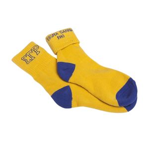 Calcetines SGRho hasta el tobillo, personalizados con la letra griega Sigma Gamma Rho, unisex, atléticos, de corte bajo, informales, deportivos, cómodos, de algodón - Product Image 1