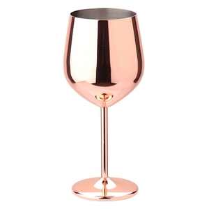 Luxury Eco-Friendly Food Grade Stainless Steel Rose Gold <b>Wine</b> Glass Outdoor Camping Portable <b>Wine</b> <b>Goblet</b> - Product Image 1
