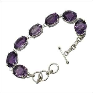 Classic Amethyst Gemstone 925 <b>Silver</b> <b>Bracelet</b> Adorable <b>Bracelet</b> <b>Solid</b> <b>Bracelet</b> Superb Gemstone <b>Bracelets</b> Adjustable <b>Bracelets</b> - Product Image 1