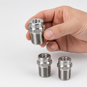 Stainless Steel Nozzle 1/4 Inch Threaded High Pressure Washer Spray Tip 304 Material Durable DesignStainless Steel Nozzle 1/4 In - Product Image 4