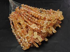 Topacio Imperial Natural en Bruto, Forma de Barra, Color Naranja, 8 Pulgadas, 8-15 mm, Certificado para la Fabricación de Joyas, Suministros para Mayoristas - Product Image 4