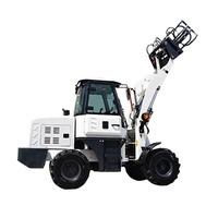 Mini 1.2ton pompe hydraulique Diesel 4WD chargeur de chargeuse sur pneus utilisé/nouveau 2 tonnes de charge Liyuan Yunnei jardin ferme Restaurant vente au détail