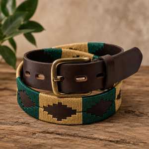 Cinturón de Polo Personalizado de Cuero Genuino con Patrón Tejido de Alta Densidad, Cinturón de Cuero de Vaca de Primera Calidad Direct Bags Case LPB-0108 - Product Image 5