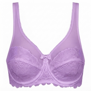 Nuevo Sujetador Deportivo Premium Sexy con Encaje Tejido y Aros para Mujer, Copa 3/4, Delgado, Cómodo y Transpirable, Cierre Trasero Sólido - Product Image 2
