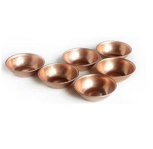 Ensemble de 3 bols Katori en laiton écologiques, bols à dessert martelés, bol à chocolat poli pour la maison et la cuisine Dexcor - Product Image 6