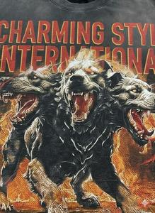 Camiseta de Manga Corta de Verano Rough Play We Are the Streets, de Algodón de Alta Calidad, con Estampado Directo con Tinta Blanca, Diseño de Diamantes - Product Image 5