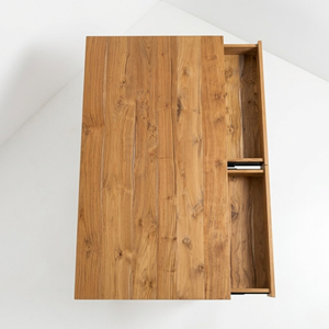 Mid Century Teak Writing Desk Solid Wood Drawers Natural Finish <b>Office</b> <b>Workstation</b> for Hotel Villa Commercial Furniture Project - Product Image 6