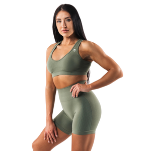 Soutien-gorge de sport sans coutures pour femme, dos ouvert, coupe ajustée, pour yoga, gym, entraînement, maintien extensible, vêtements de sport haut de gamme - Product Image 3