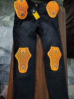 Pantalon de Motocross pour Homme, Équipement de Protection, avec Coussinets Orange, 2025