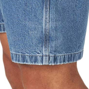 Shorts en jean décontractés pour hommes, coupe ample, fermeture éclair, couleur unie, respirant, séchage rapide, écologique, confort estival, activités de plein air - Product Image 6